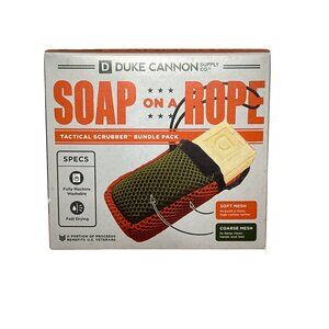 Duke Cannon Soap On a Rope Tactical Scrubber Pouch + Buffalo Trace Oak Barrel Bo